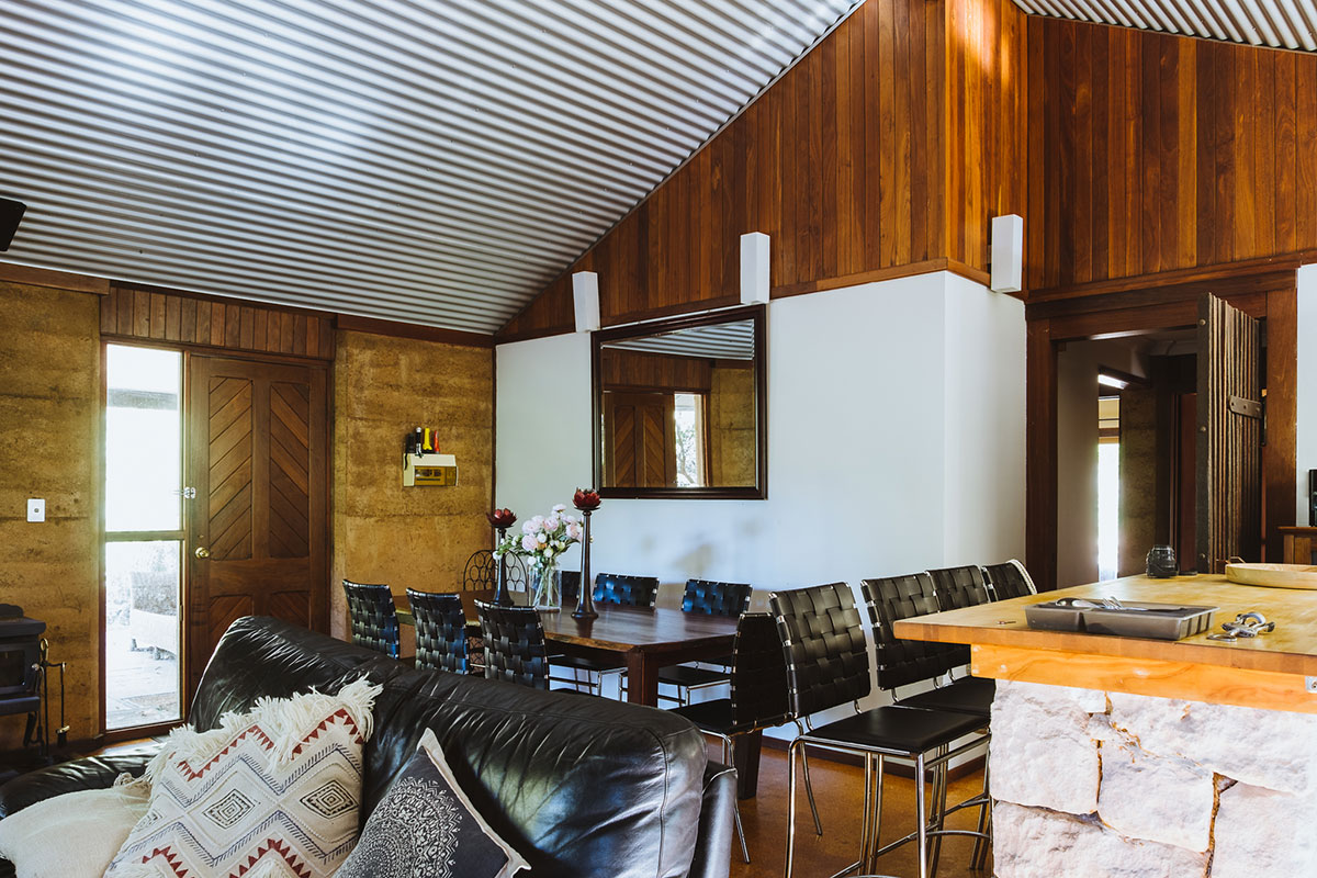 Boranup Cottage living area.